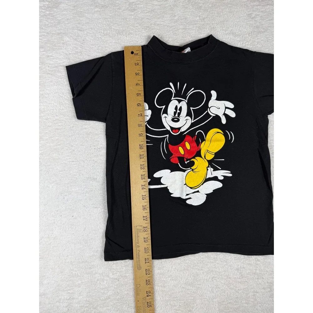 Mickey & Co T-Shirt Kids S Black single stitch Vintage 90's Disney Mickey Mouse‎